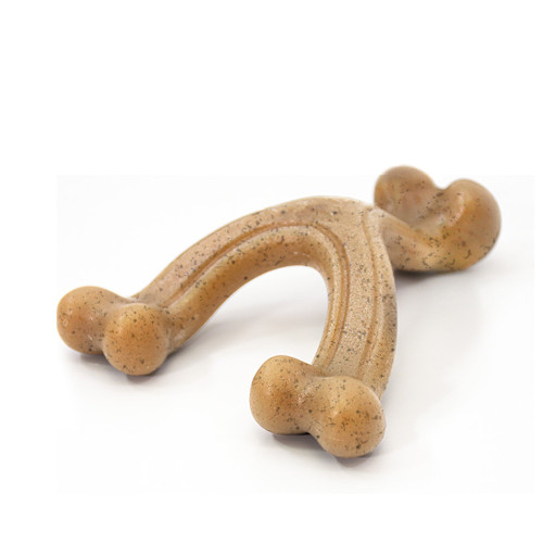 Nylabone Gourmet Style Strong Chew Wishbone Dog Toy, Chicken SMall/Regular 1 ct