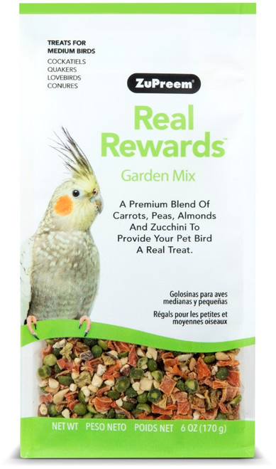 ZuPreem Real Rewards Garden Mix Medium Bird Treats 6oz