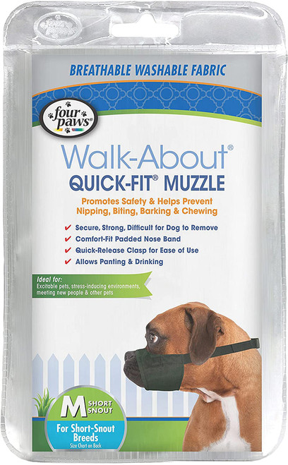 Four Paws Quick Fit Muzzle Size 3XL - Fits 10.5" Snout