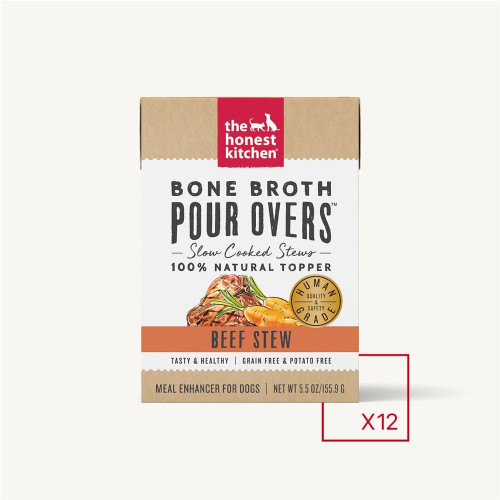 The Honest Kitchen Dog Pour Bone Broth Beef 5.5 Oz. (Case Of 12)
