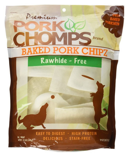 Pork Chomps Premium Baked Pork Chipz 12 oz