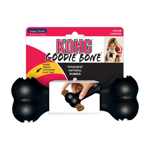 Kong XTreme Goodie Bone - Black Large (Dogs 30-65 lbs)
