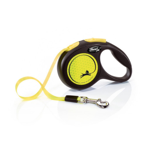 Flexi New Neon Retractable Tape Leash X-Small - 10\' Tape (Pets up to 26 lbs)