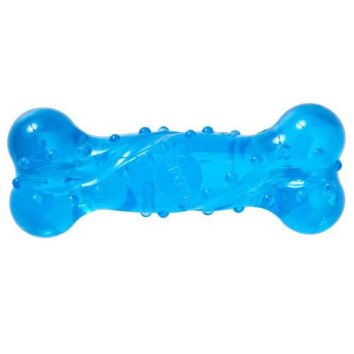 Spot Play Strong Scent-Station Bone Dog Toy Bacon Blue 6 In