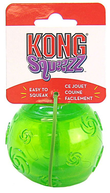 KONG Squeezz Ball Dog Toy Assorted Color Large
