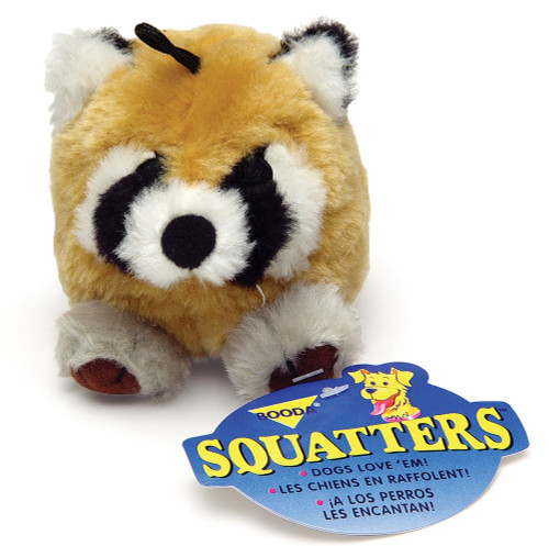 Raccoon Toy Squatter Med brown 3'' diameter dog toy - Raccoon 22.4 X 16.9 X 15.8 inches