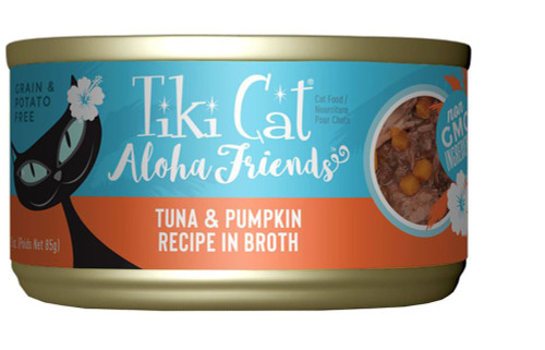 PHI-759090 3 oz Aloha for Cat Friends with Tuna Pumpkin - Pack of 12 Black