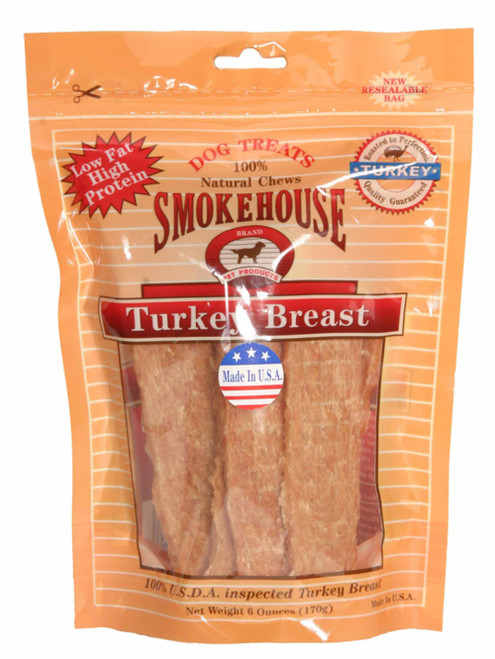 Smokehouse Usa Made Turkey Breast Dog Treat 6 Oz