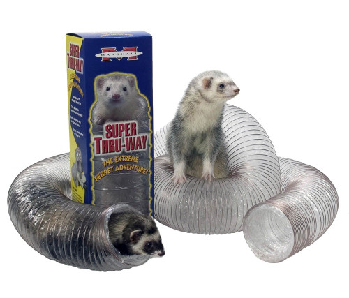 Marshall Pet Products Super Thru-Way Toy for Ferrets silver 20 Feet 240 X 4 X 4 inches