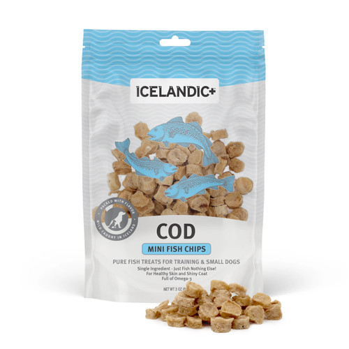 Icelandic Dog Cod Chips Mini 2.5Oz