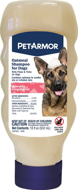 PetArmor Flea and Tick Shampoo for Dogs Hawaiian Ginger Scent 18 oz