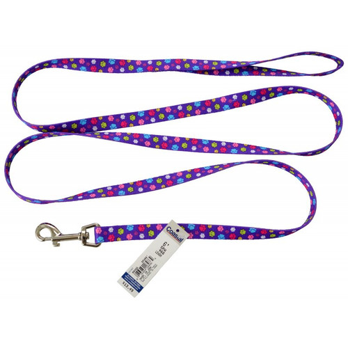 Pet Attire Styles Nylon Dog Leash - Special Paw 6\' Long x 5/8" Wide