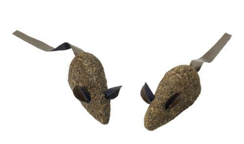 Spot 100% Catnip Candy Mice Cat Toy Brown 3.5 In, 2 Pk