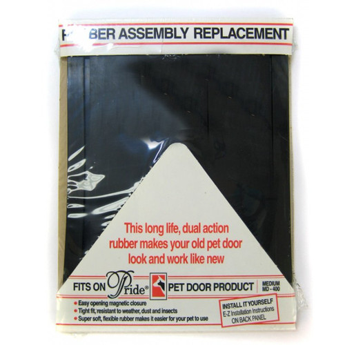 Pride Pet Doors Rubber Assembly Replacement Pet Door Flap Medium (14.5" Long x 10.5" Wide)