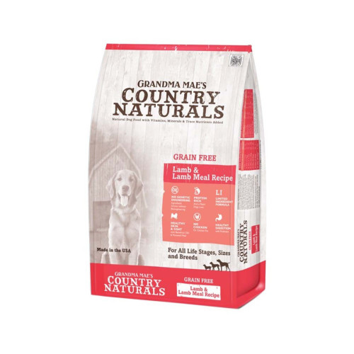 Grandma Maes Country Naturals Grain Free Lamb and Lamb Meal Recipe 14 Lb