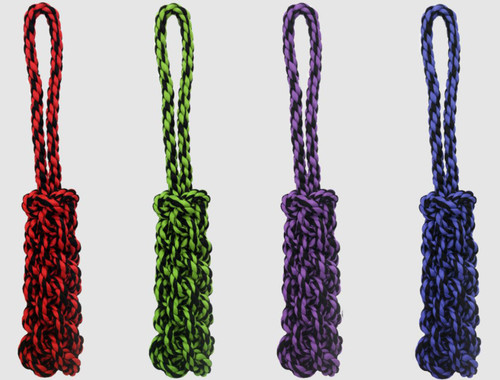 MultiPet Nuts for Knots Rope Tug with Braided Stick Dog Toy, 16 Gold
