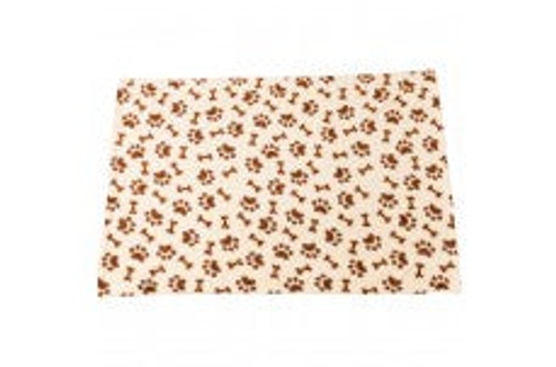 Spot Snuggler Bones/Paws Print Blanket Cream 40 In X 60 In