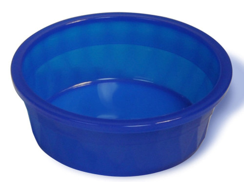 Van Ness Plastics Crock Heavyweight Dish For Dogs Translucent Crock Blue 106 Oz, Jumbo