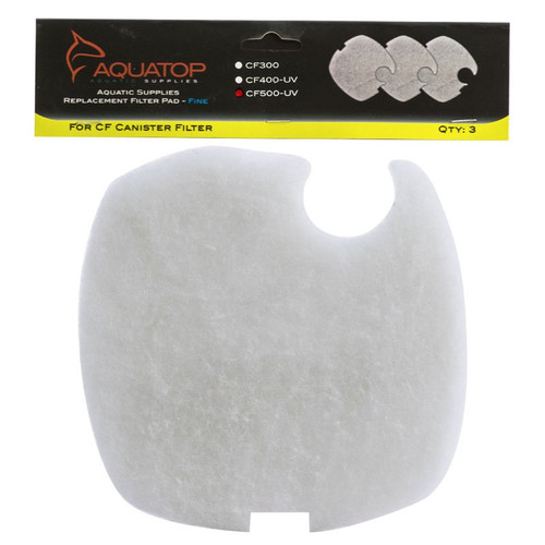 AQUATOP Replacement White Filter Pads for the CF-500UV - 3pk