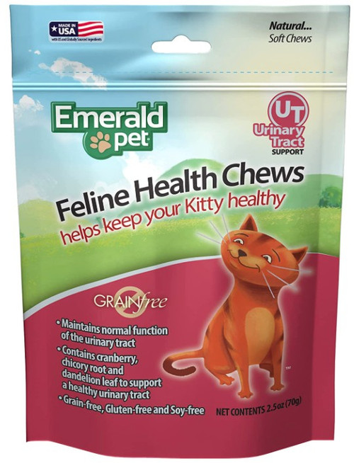 Emerald Pet Feline Health Chews Urinary Tract Support 2.5 oz