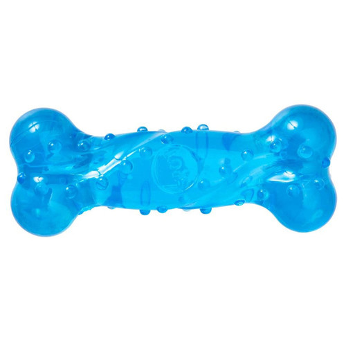 Spot Play Strong Scent-Station Bone Dog Toy Bacon Blue 5 In