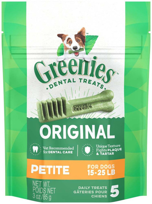 Greenies Original Regular Natural Dental Dog Treats, 3 oz. Pack (3 Count) Stainless steel
