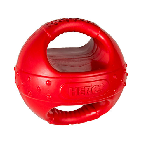 Hero Playtime Soft Rubber Kettleball, Red Dog Toy