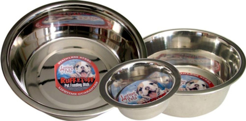 Loving Pets Traditional Stainless Steel Dog Bowl Silver 0.5 Pt