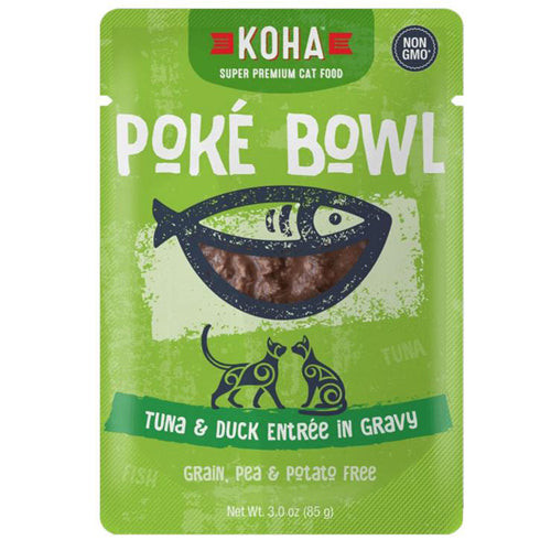 Koha Cat Grain Free Pok?? Tuna & Duck 3oz.(Case of 24)