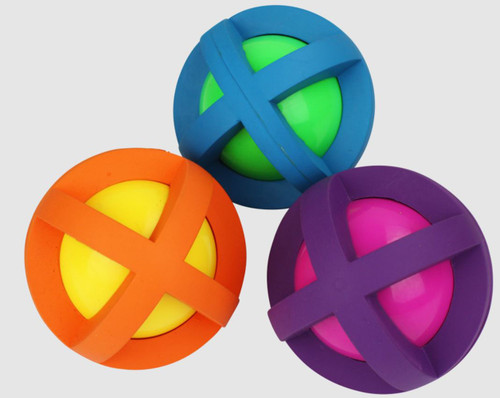 Multipet Boingo Ball (Assorted Colors) 3.5Inch
