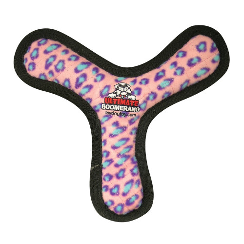 VIP Tuffy Ultimate Boomerang Dog Toy Pink 11 In