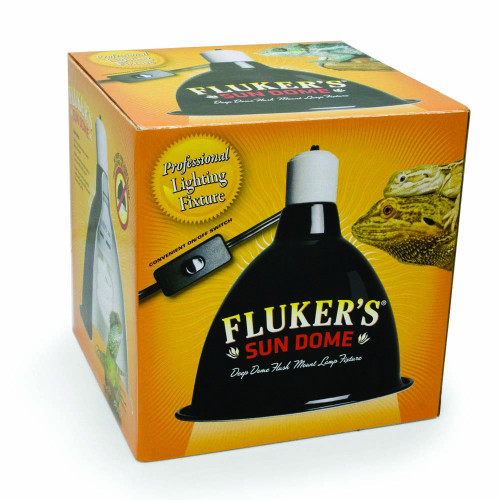 Flukers Sun Dome Reptile Lamp Black 10 In