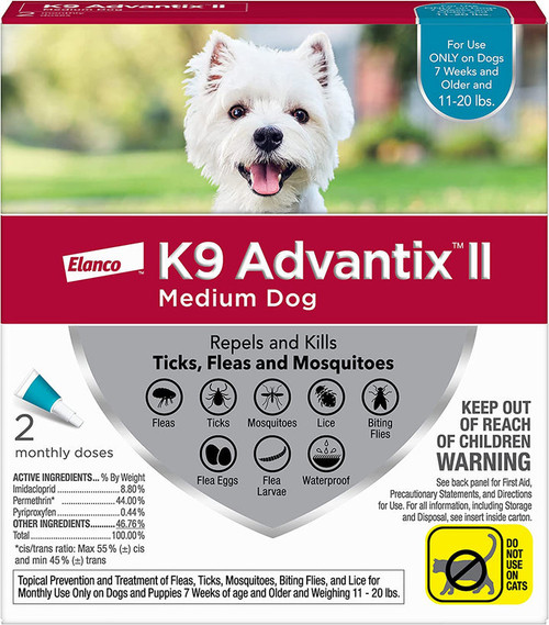 Advantix Flea and Tick Control for Dogs 10-22 lbs 2 Month Supply