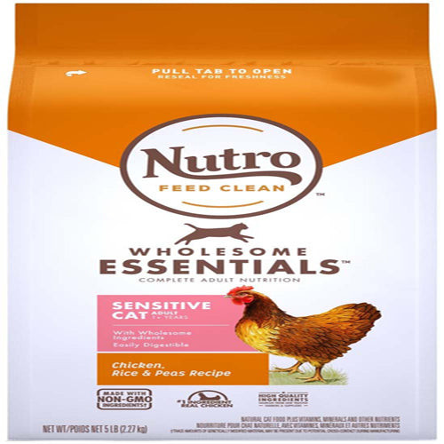 Nutro Products Wholesome Essentials Sensitive Dry Cat Food 5 Lb