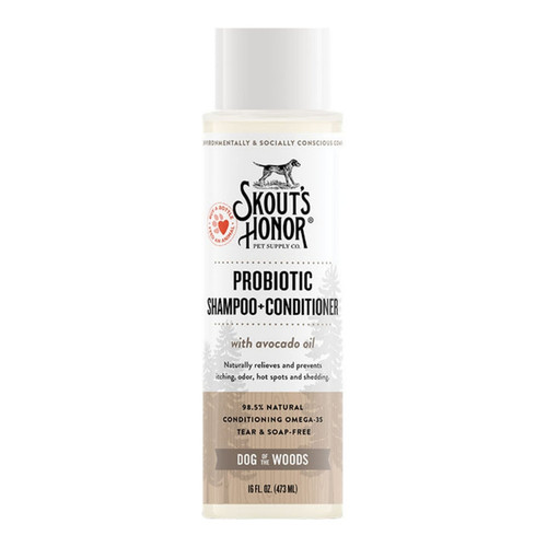 Skouts Honor Dog Probiotic Shampoo Conditioner Dog Of The Woods 16Oz