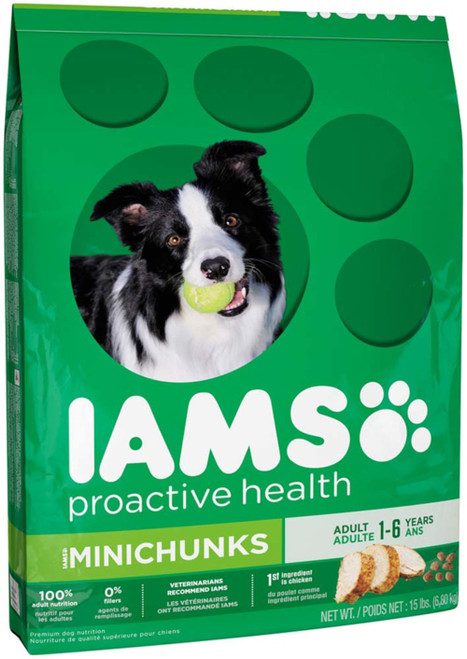 Iams Proactive Health Minichunks Dog Food 15 Lb