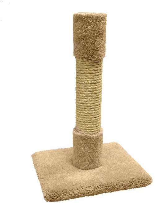 North American Pet Sisal Decorator Cat Post Scratching Post Tan 26 In