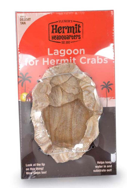 Flukers Hermit Crab Lagoon Desert Tan 6 In X 4 In, Small