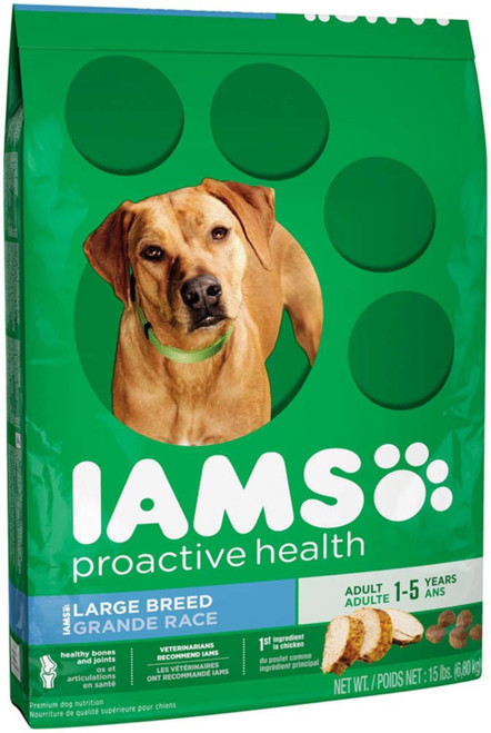 Iams Proactive Health Adult Large Breed Dog Food 15 Lb