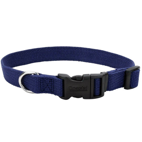 Coastal New Earth Soy Soy Adjustable Dog Collar Indigo 1 In X 18-26 In