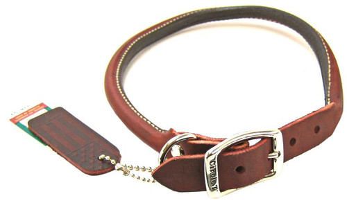 Circle T Latigo Leather Round Collar 20" Long x 3/4" Wide
