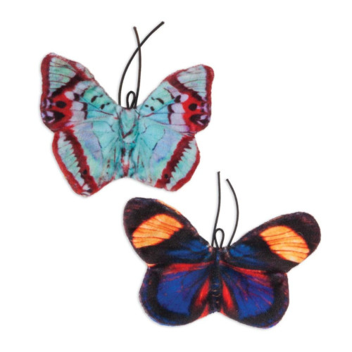 Jackson Galaxy Crinkle Flies Catnip Toy Multi-Color 2 Pk