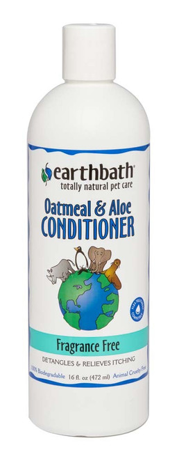 Earthbath Fragrance Free Oatmeal & Aloe Pet Conditioner, 16 Fluid. Ounce Oatmeal and Aloe Fragrence Free Pack of 1 11 X 1 X 11 inches
