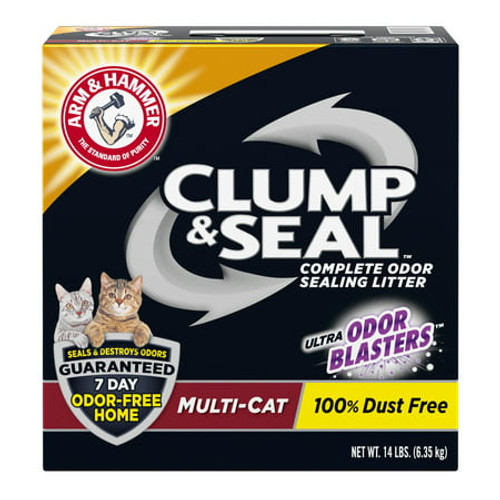 Arm and Hammer Clump and Seal Multi-Cat Cat Litter 3Ea/14 Lb