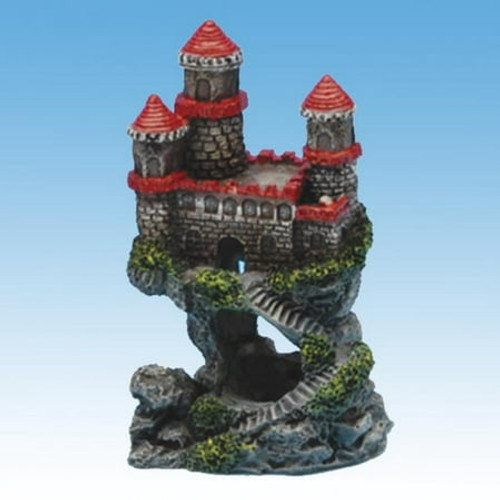 Penn-Plax Castle Aquarium Ornament Multi-Color 4 In, Mini
