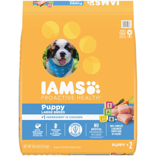 Iams Proactive Health Smart Puppy Large Breed Dog Food 30.6 Lb