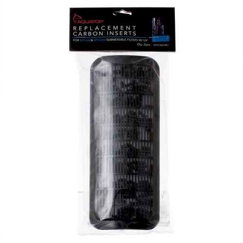 12 count (6 x 2 ct) Aquatop Replacement Carbon Cartridge Insert for Submersible UV Filter