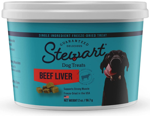 2 oz Stewart Freeze Dried Beef Liver Treats
