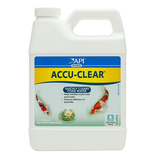 64 oz (2 x 32 oz) API Pond Accu-Clear Quickly Clears Pond Water