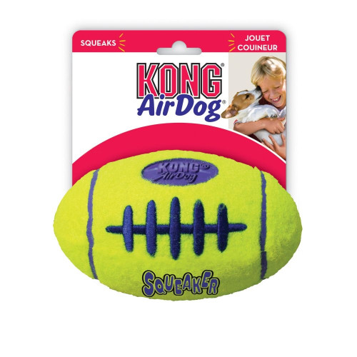 Large - 8 count KONG Air Dog Football Squeaker